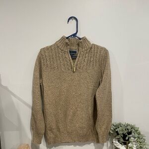 Karen Scott Women's Brown Zip-Up Sweater